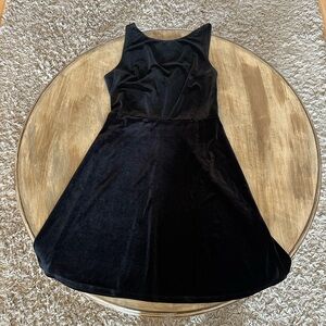 Elegant Black Velvet Dress
